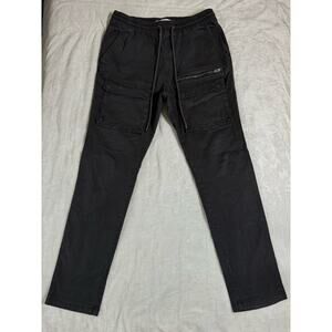 PacSun Utility Black Slim Cargo Light Gray Jogger Pants Men’s Size Medium M USED